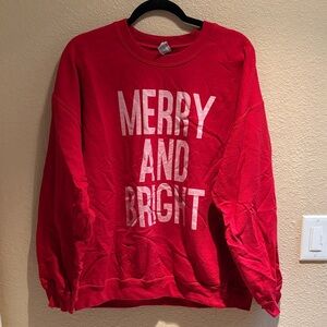 Chic Soul Red Crewneck Heavy Duty Christmas Sweater